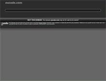 Tablet Screenshot of eucode.com